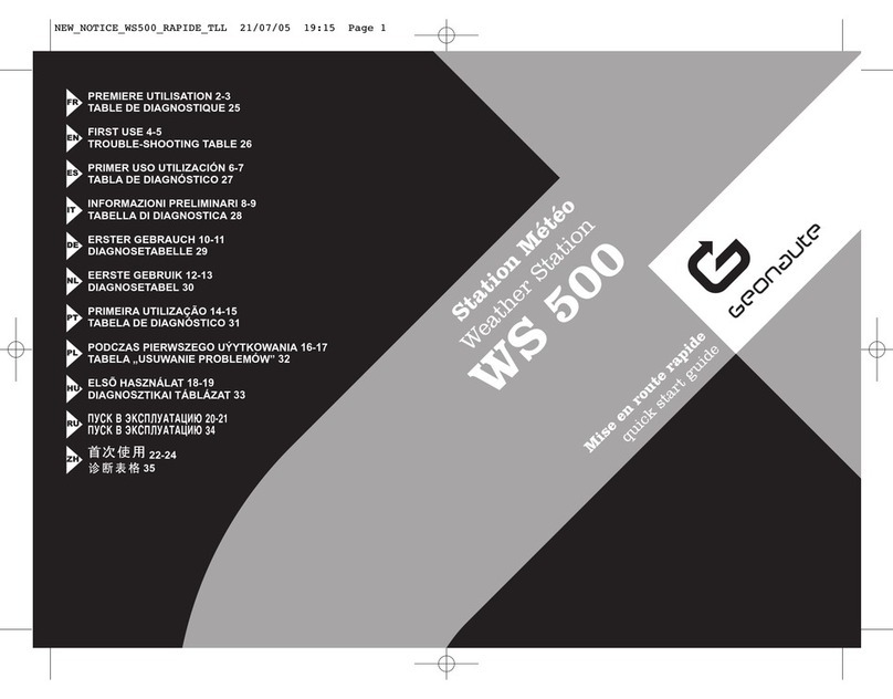 GEONAUTE WS500 quick start guide