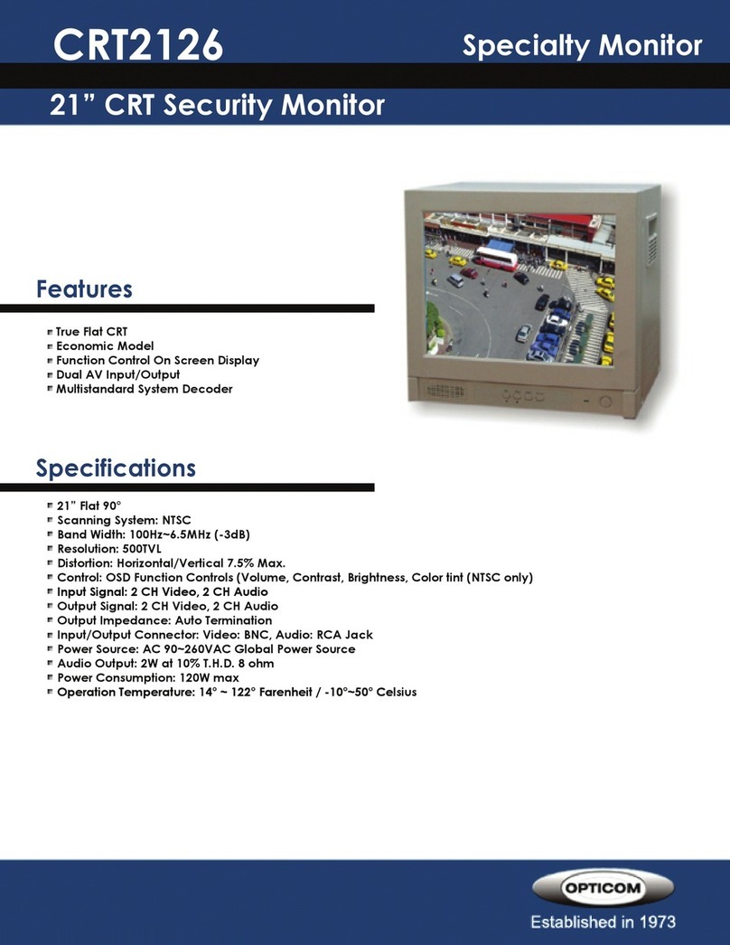OPTICOM CRT2126 User manual OPTICOM CRT2126 User manual