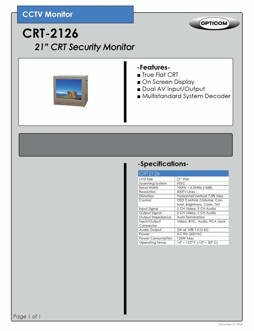 OPTICOM CRT-2126 User manual OPTICOM CRT-2126 User manual