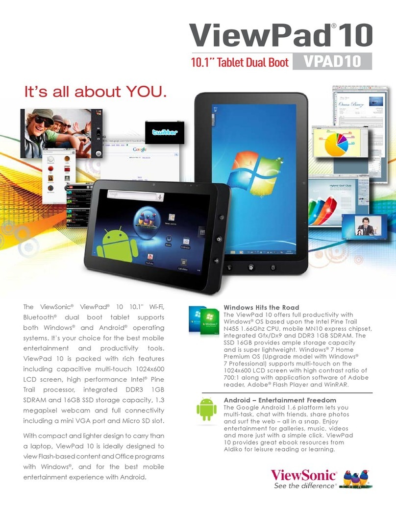 ViewSonic VPAD10 VS13790 datasheet