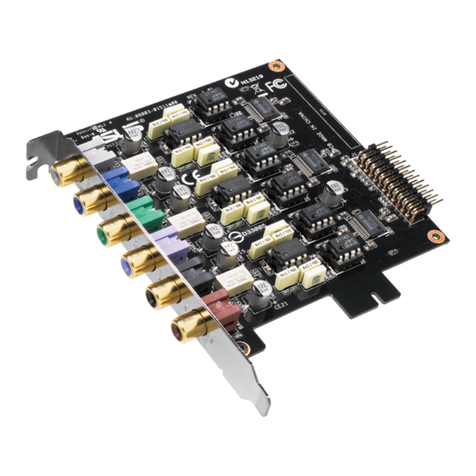 Asus XONAR ESSENCE - Sound Card - 192 kHz User manual