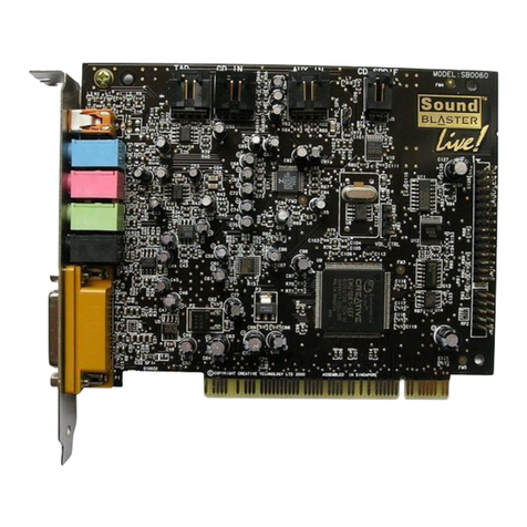 Creative SB0060 - Sound Blaster Live User manual