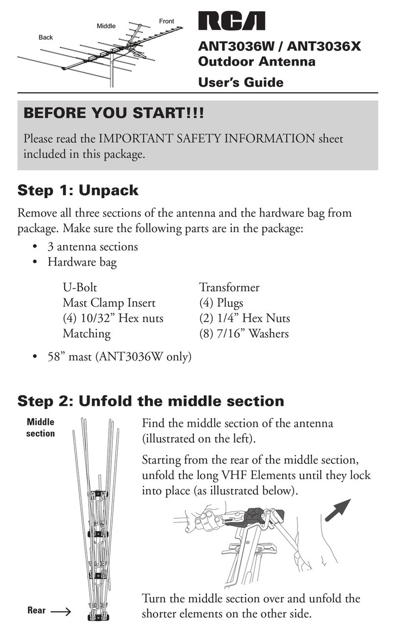 RCA ANT3036XR User manual