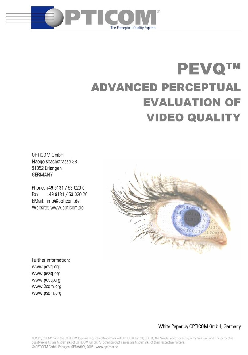 OPTICOM PEVQ manual