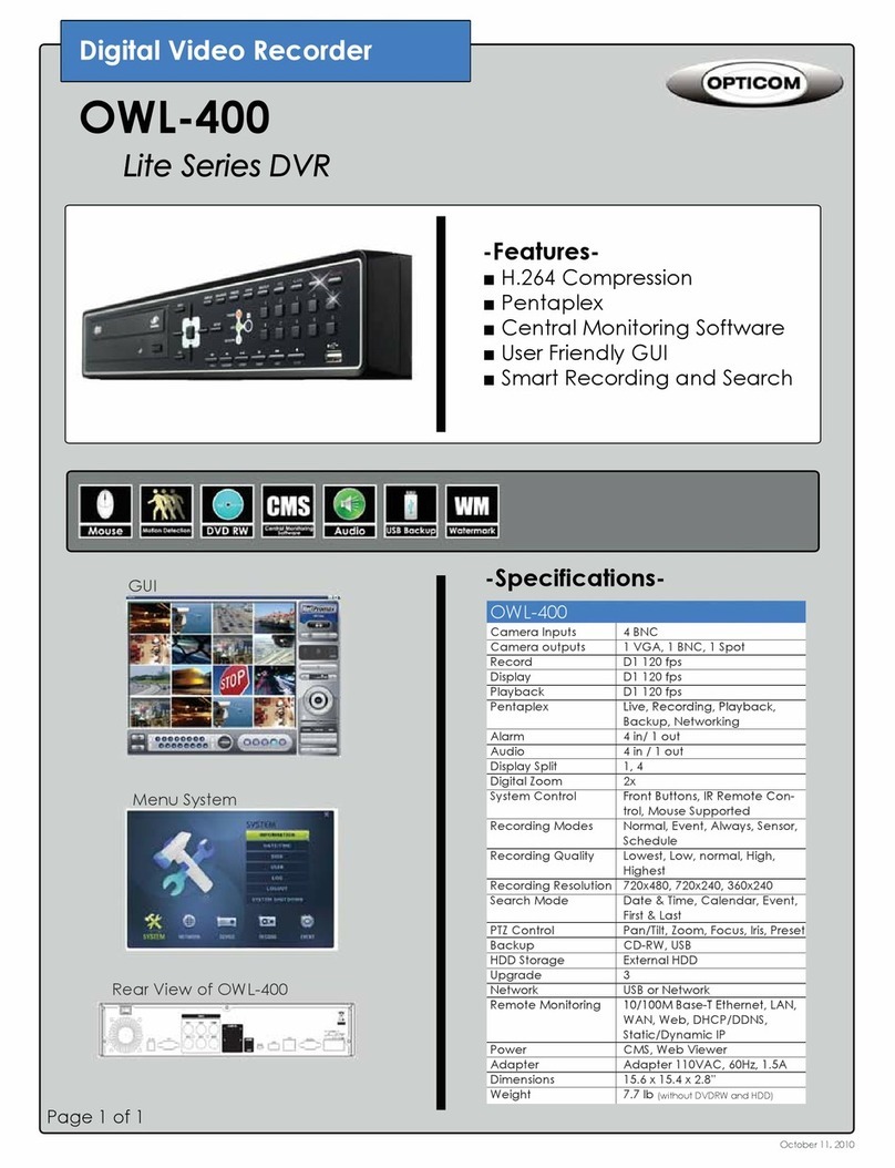 OPTICOM OWL-400 - User manual