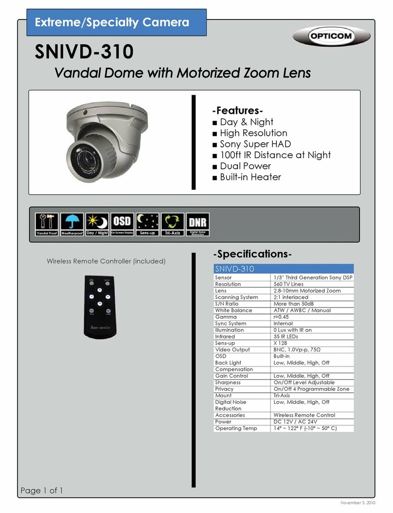 OPTICOM SNIVD-310 -  DATA User manual