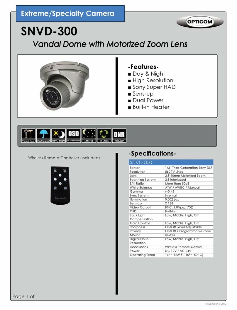 OPTICOM SNVD-300 -  DATA specification