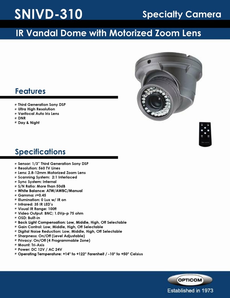 OPTICOM SNIVD-310 -  DATA specification