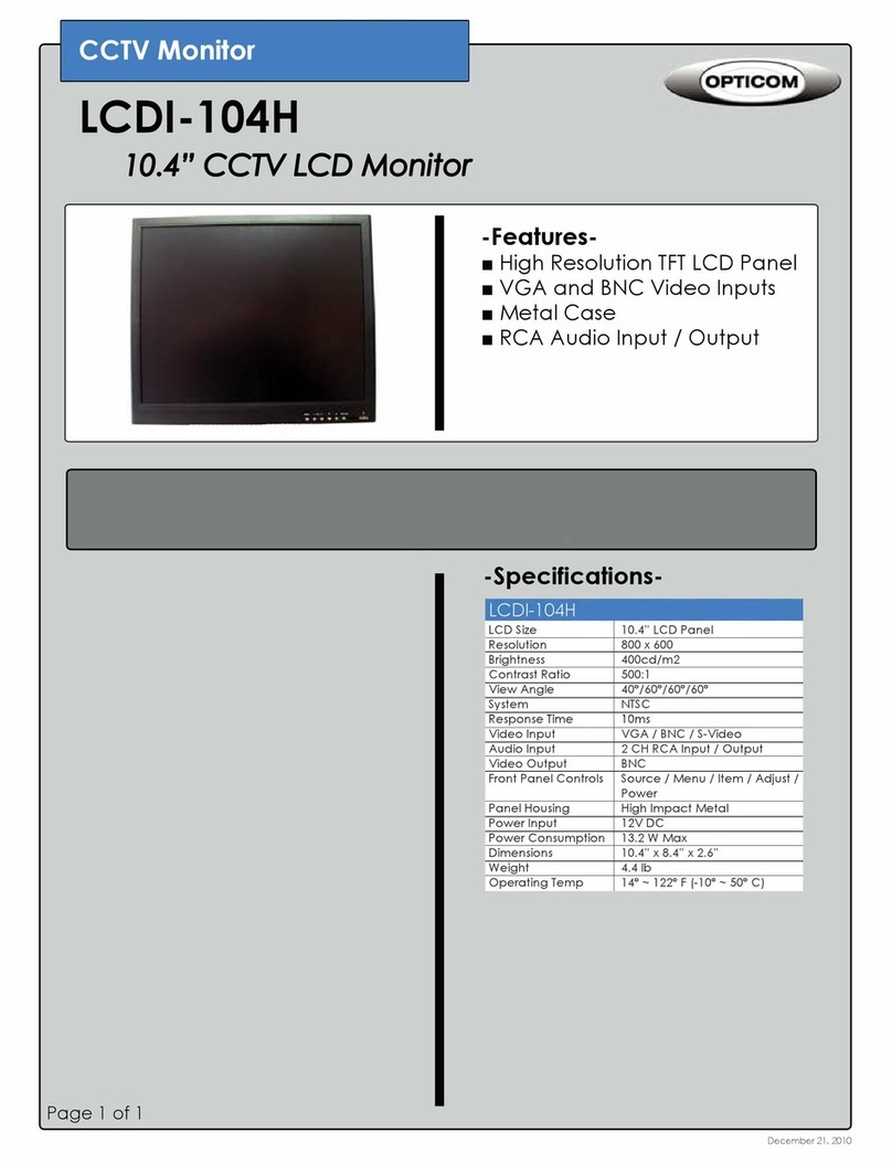 OPTICOM LCDI104H - User manual OPTICOM LCDI104H - User manual
