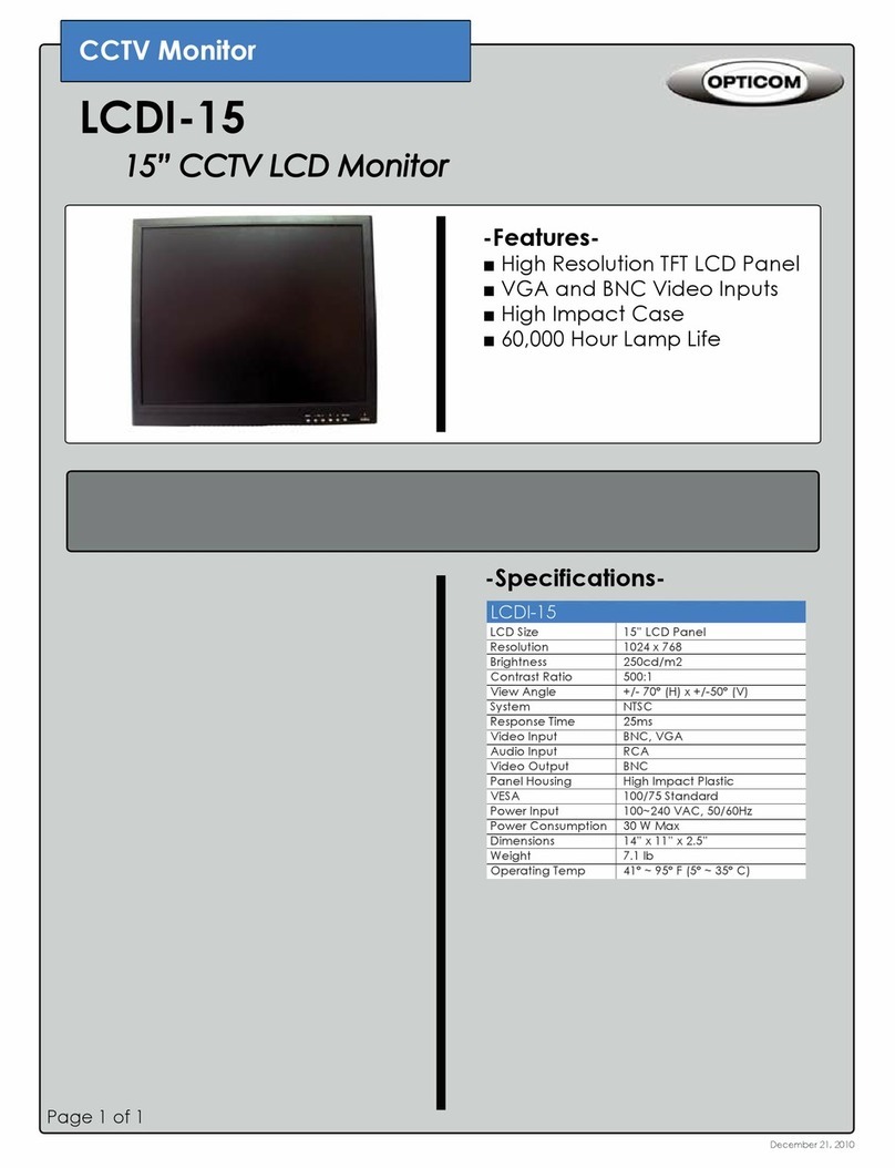 OPTICOM LCDI-15 - User manual OPTICOM LCDI-15 - User manual