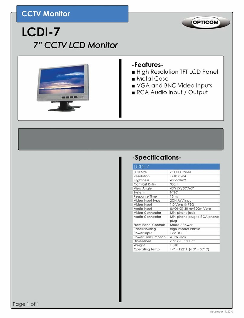 OPTICOM LCDI-7 - User manual OPTICOM LCDI-7 - User manual