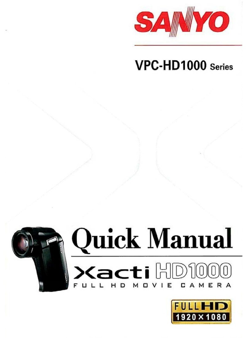 Sanyo VPC HD1000 - Xacti Camcorder - 1080i Installation guide