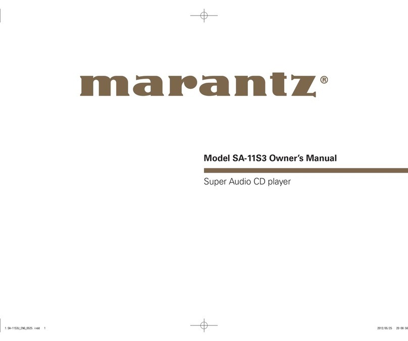 Marantz SA-11S3 User manual