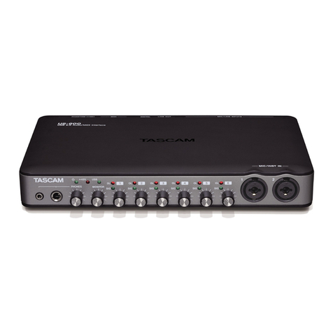 Tascam US-800 owner's manual