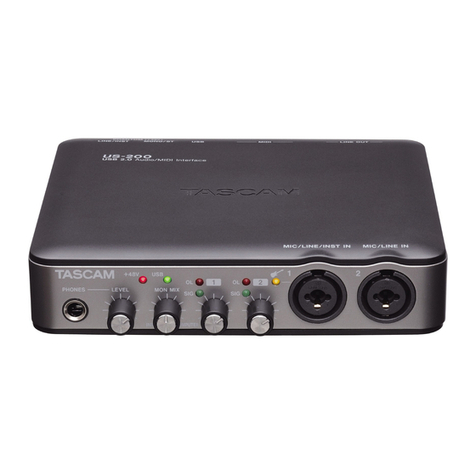 Tascam US-200 owner's manual