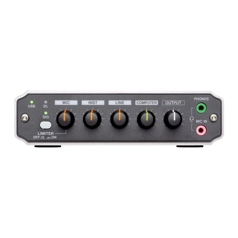 Tascam US-125M owner's manual
