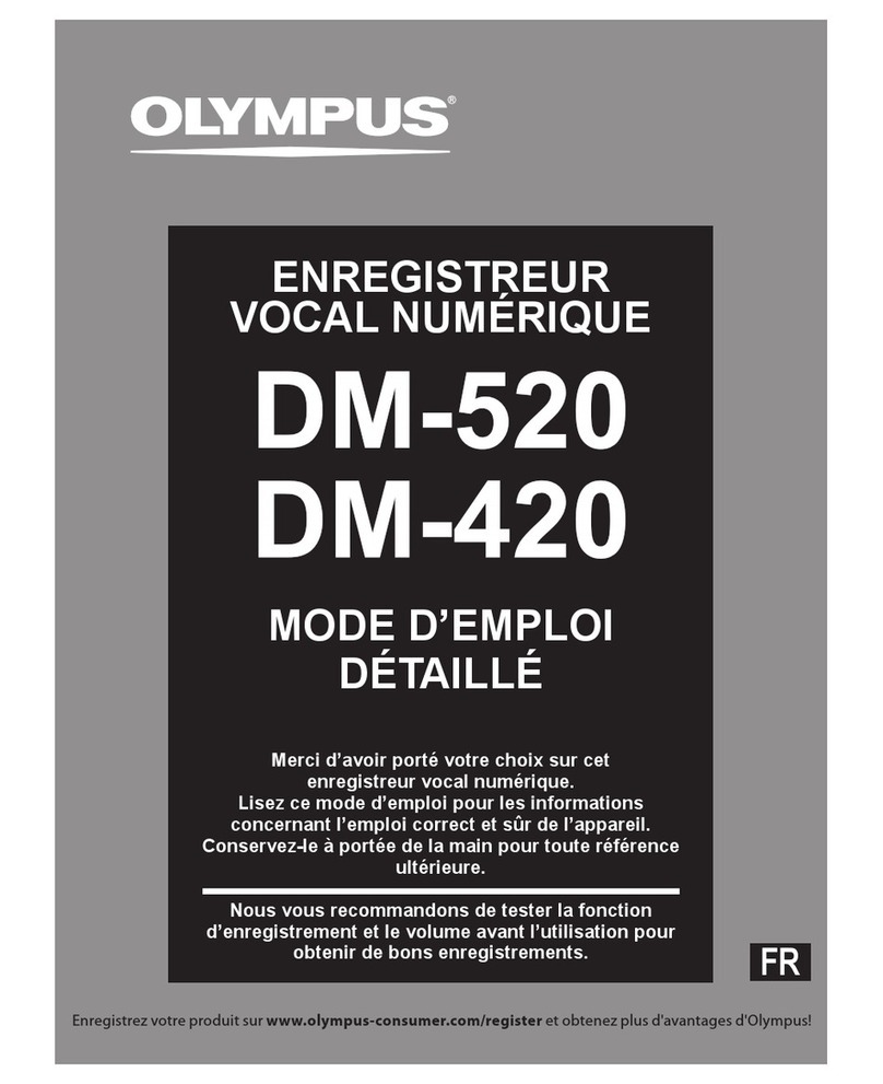 Olympus 140146 - DM 420 2 GB Digital Voice Recorder Assembly instructions