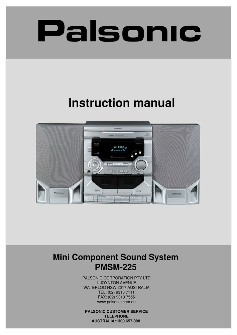 Palsonic PMSM-225 instruction manual