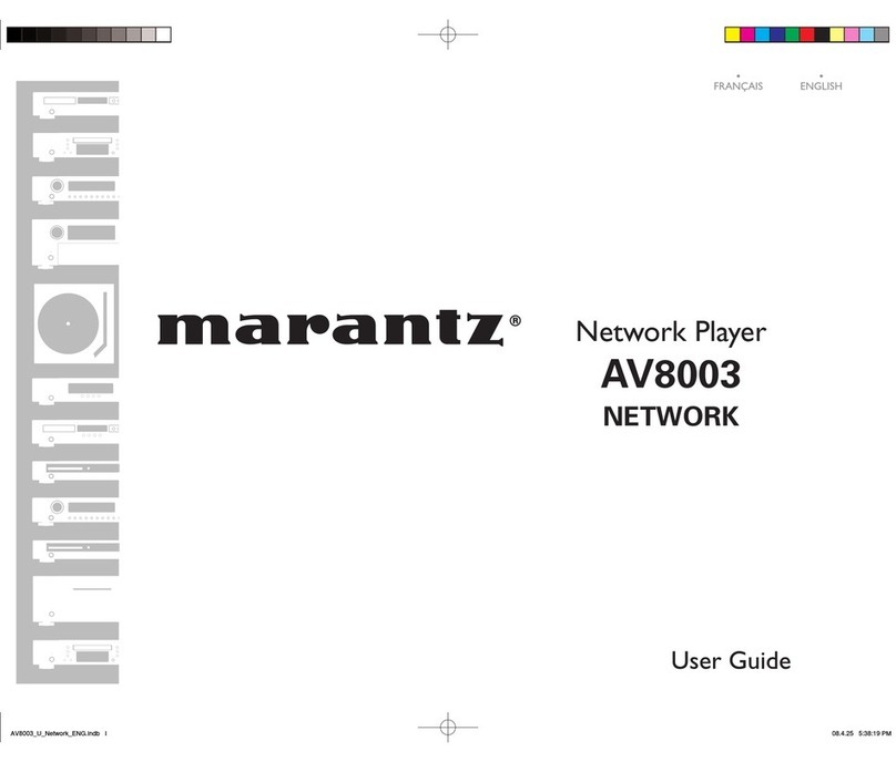 Marantz AV8003 User manual