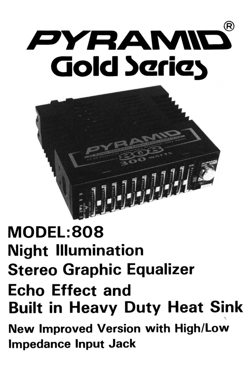 Pyramid 808 User manual