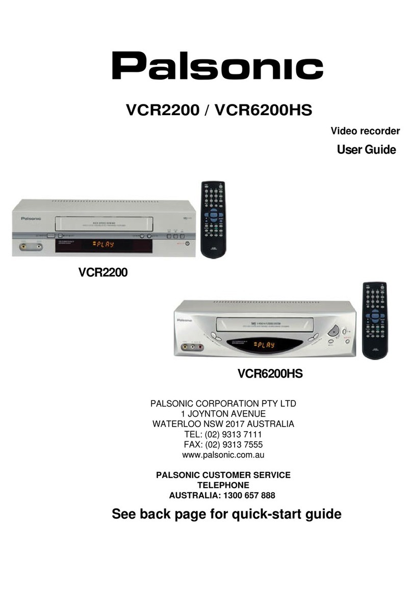 Palsonic VCR6200HS User manual Palsonic VCR6200HS User manual