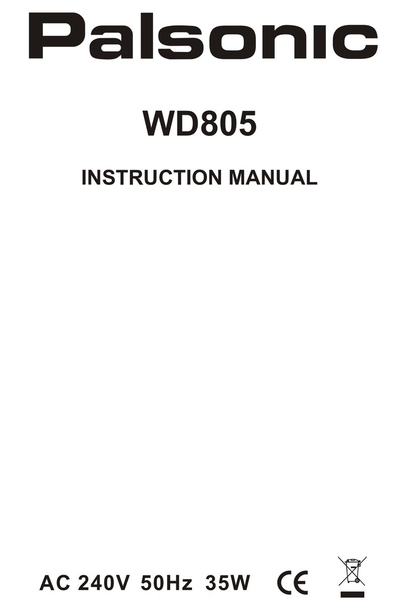 Palsonic WD805 instruction manual