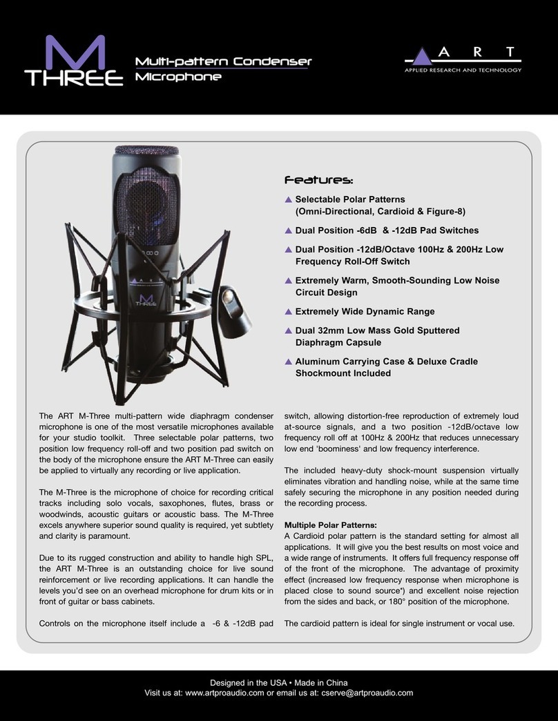 Art M-THREE User manual