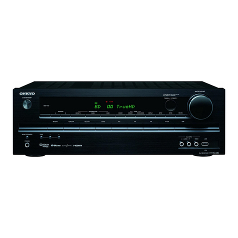 Onkyo HT-RC430 User manual Onkyo HT-RC430 User manual