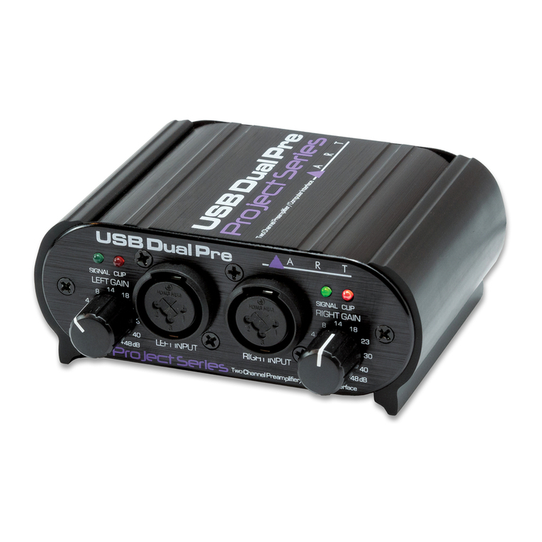 Art USB DUAL PRE PROJECT SERIES User manual