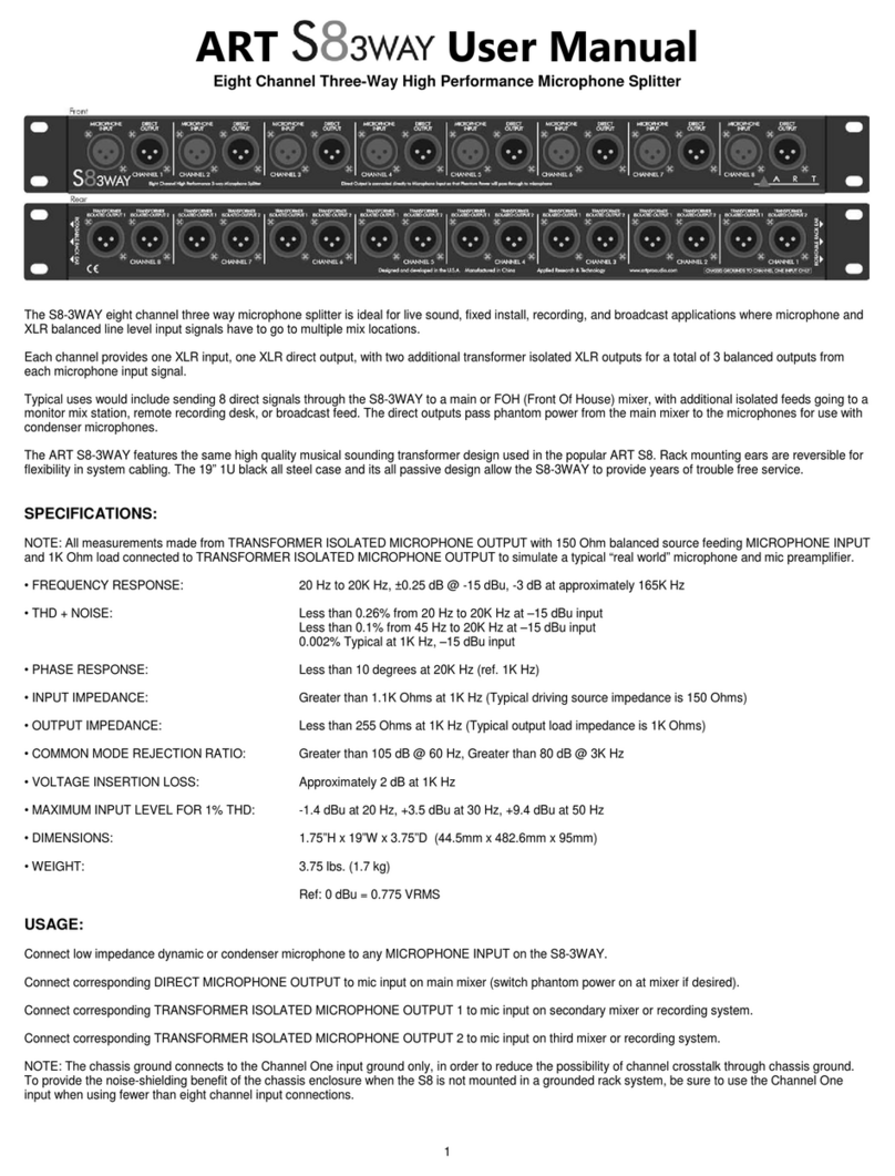 Art S8-3WAY user manual