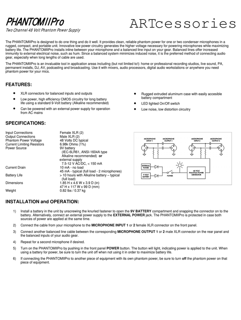 Art PHANTOM II PRO Installation and operation