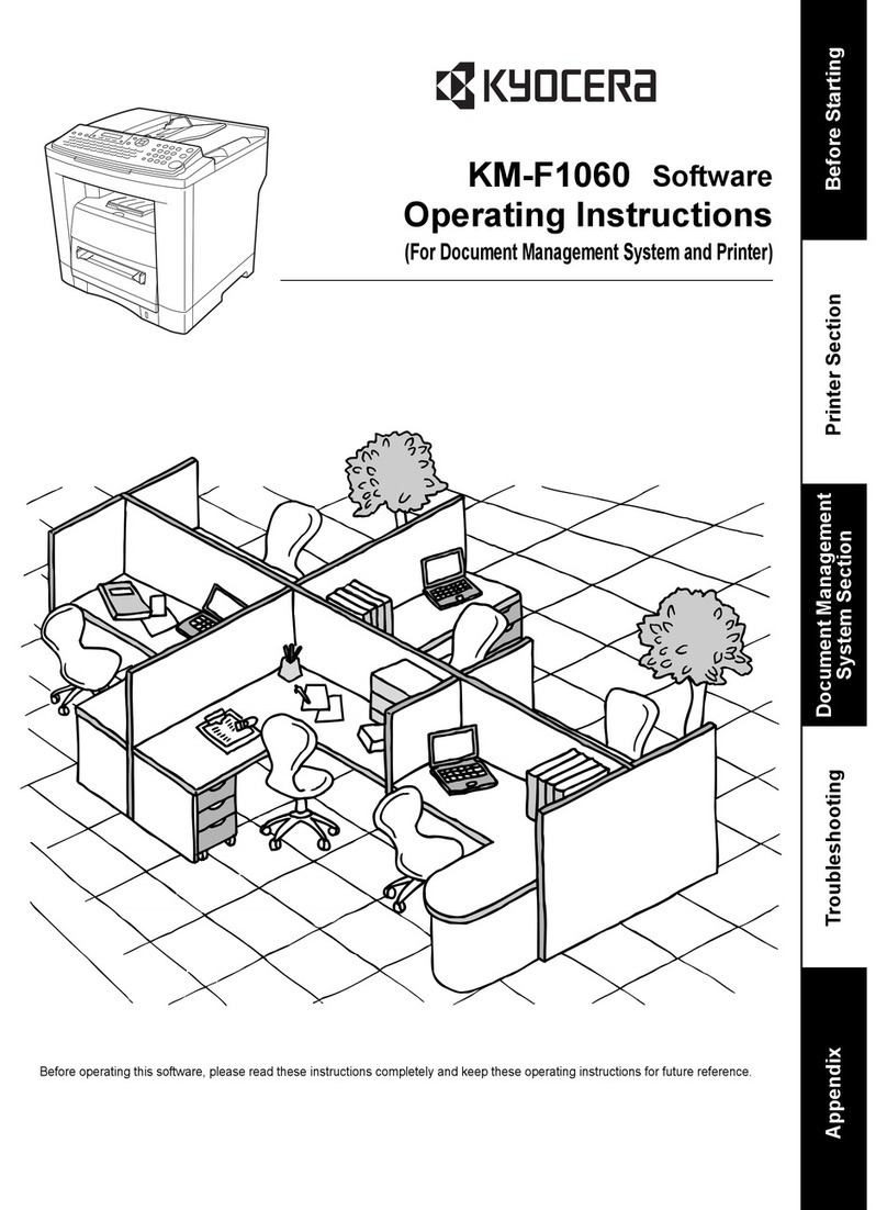 Kyocera KM-F1060 operating instructions
