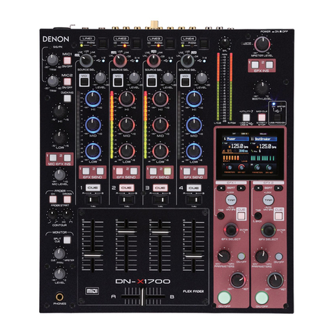 Denon DN X1700 - PROFESSIONAL DIGITAL DJ MIXER User manual