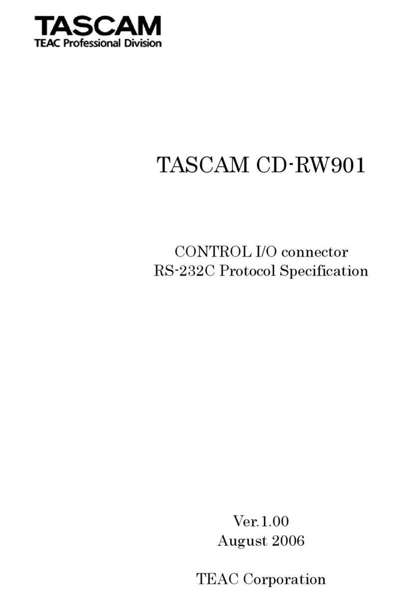 Teac CD-RW901SL User manual