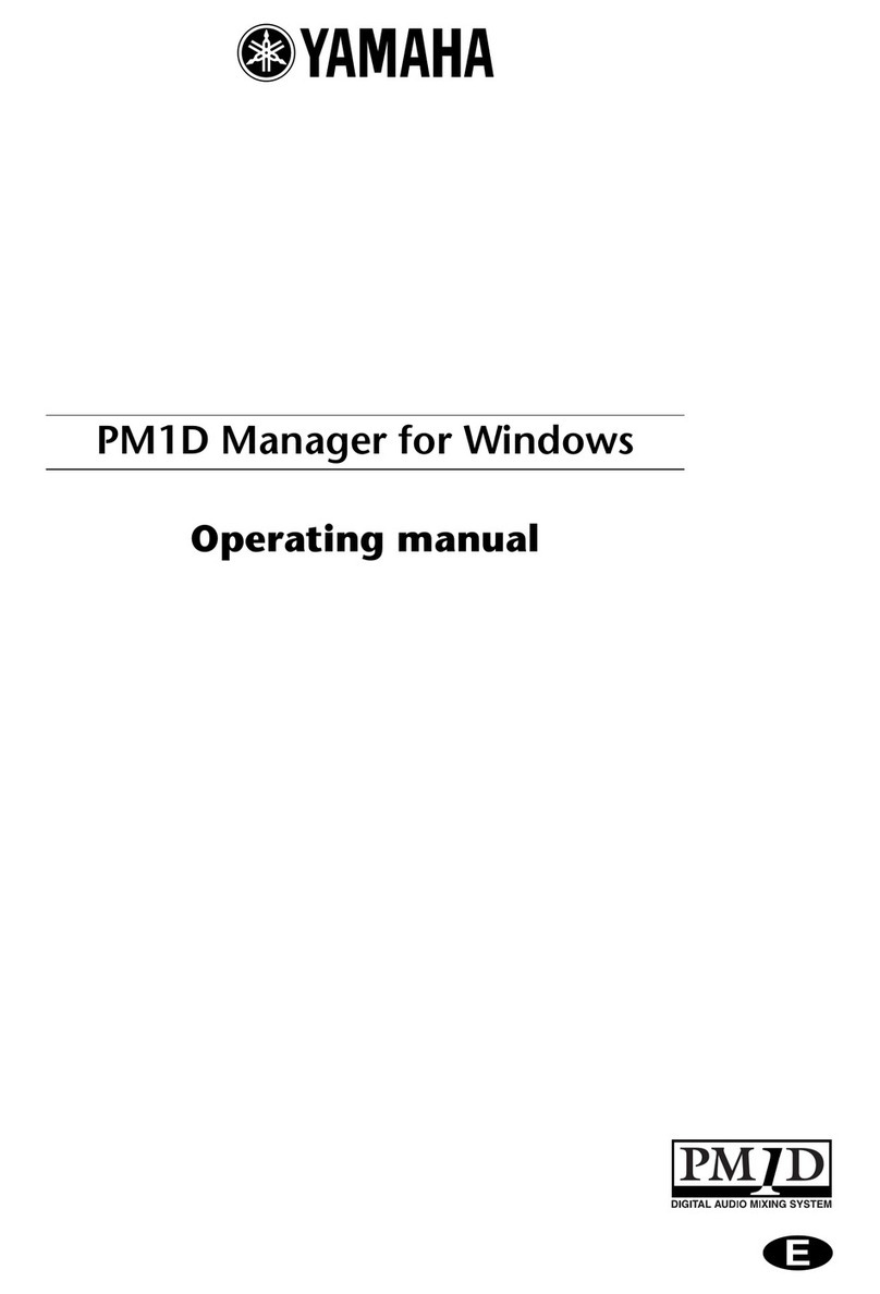 Yamaha PM1D Manager V2 operating manual