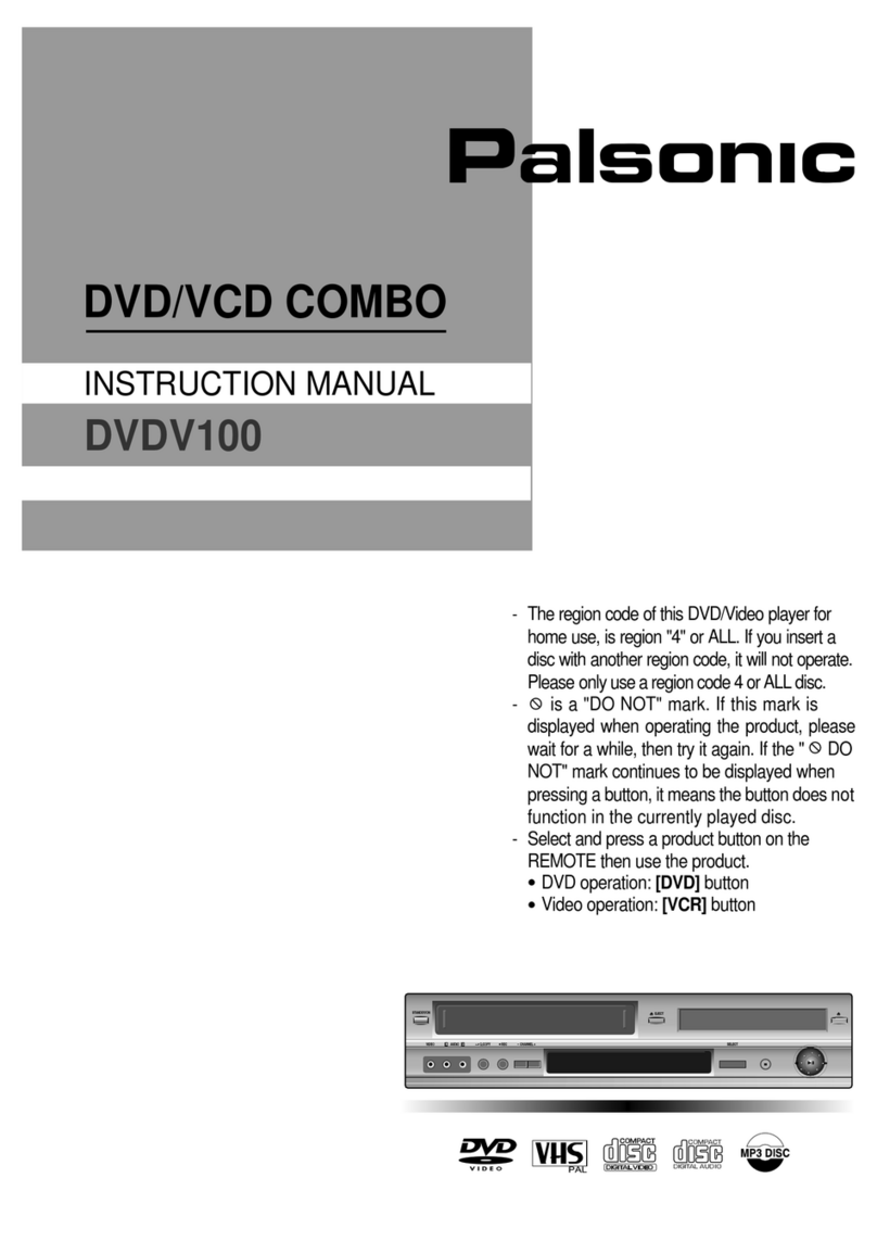 Palsonic DVDV100 instruction manual