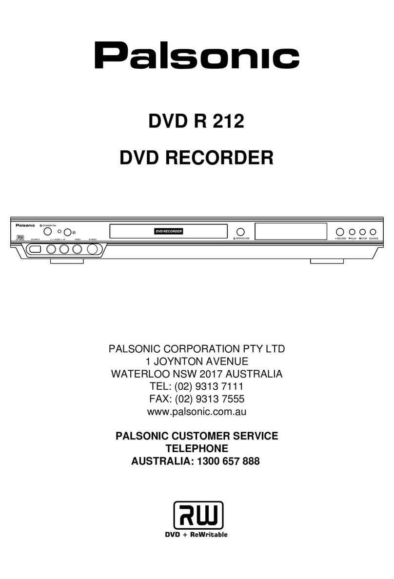 Palsonic DVDR212 manual