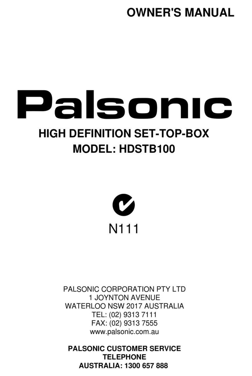 Palsonic HDSTB100 owner's manual