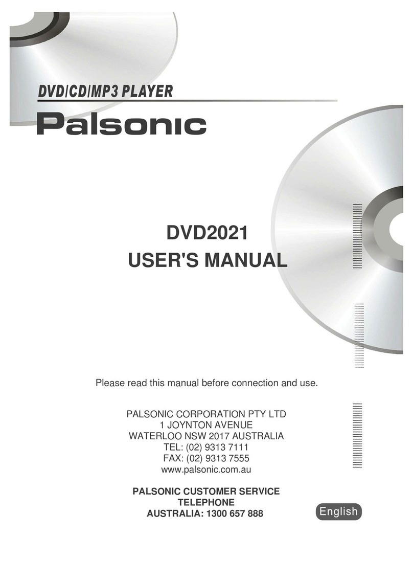 Palsonic DVD2021 user manual