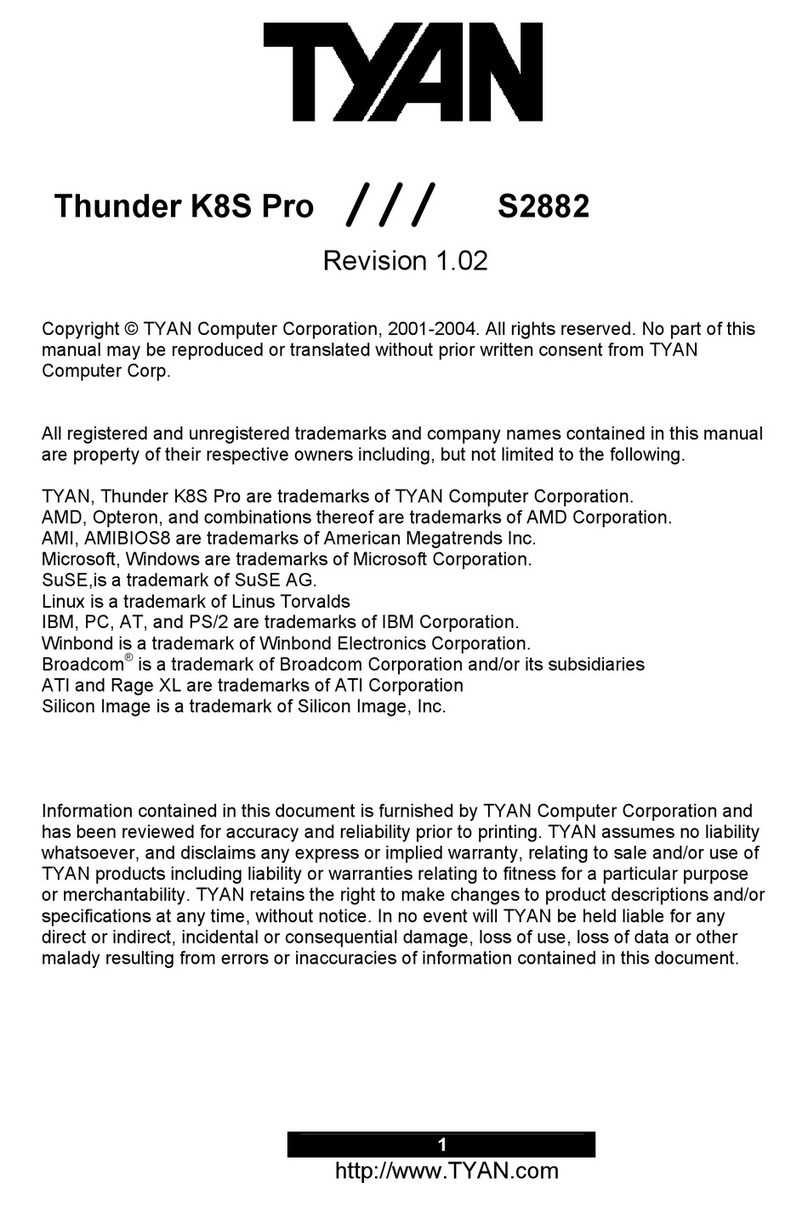 TYAN Thunder K8S Pro manual