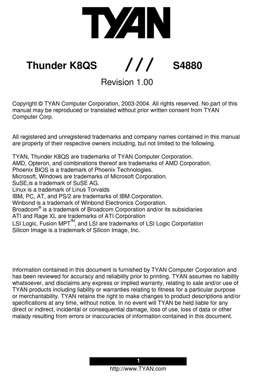 TYAN THUNDER K8QS manual