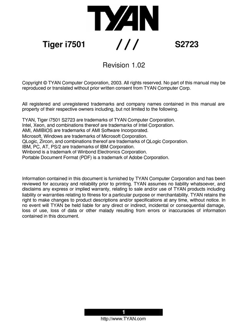 TYAN Tiger i7501 manual