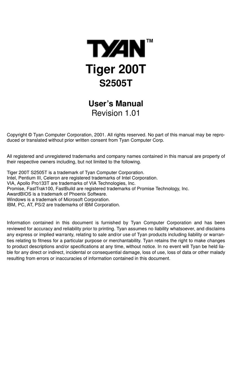TYAN TIGER 200T user manual