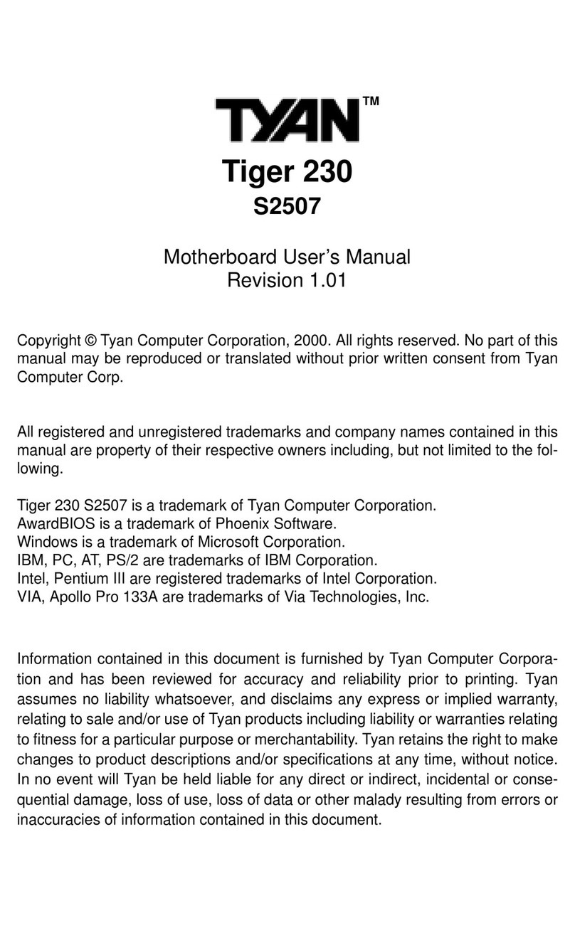 TYAN TIGER 230 manual