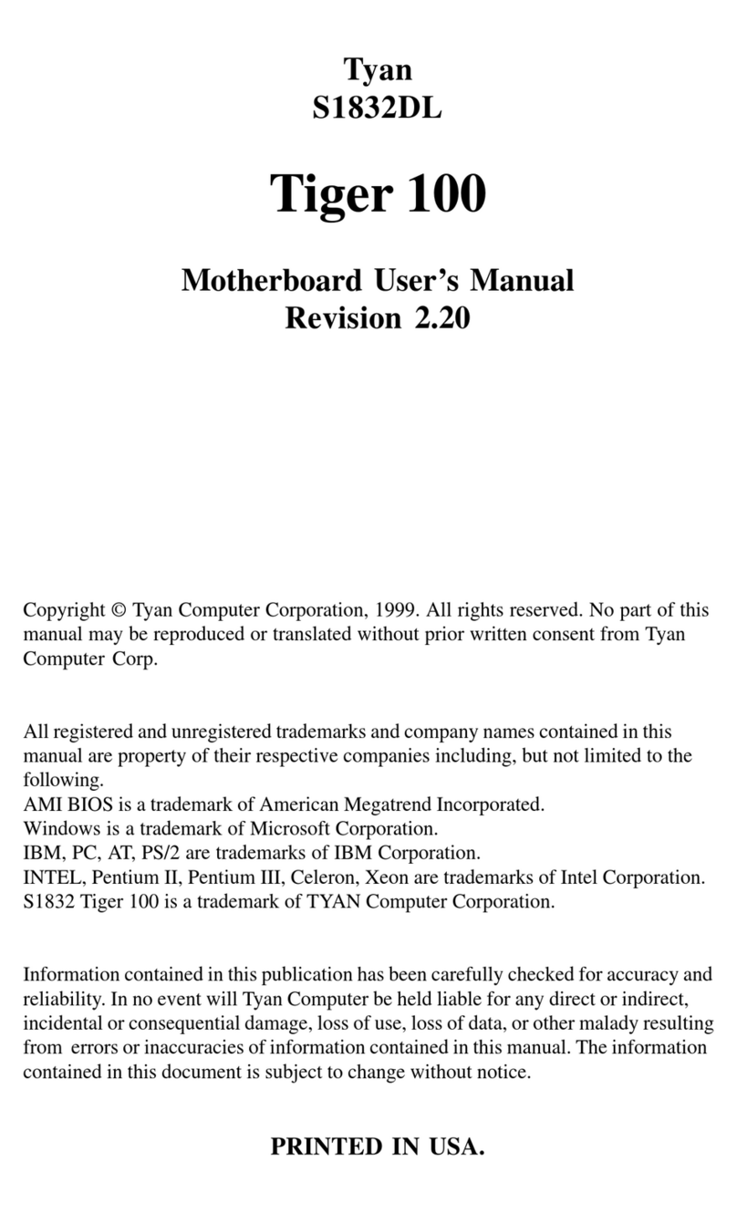 TYAN TIGER 100 manual