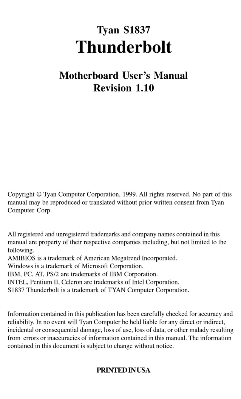 TYAN THUNDERBOLT manual