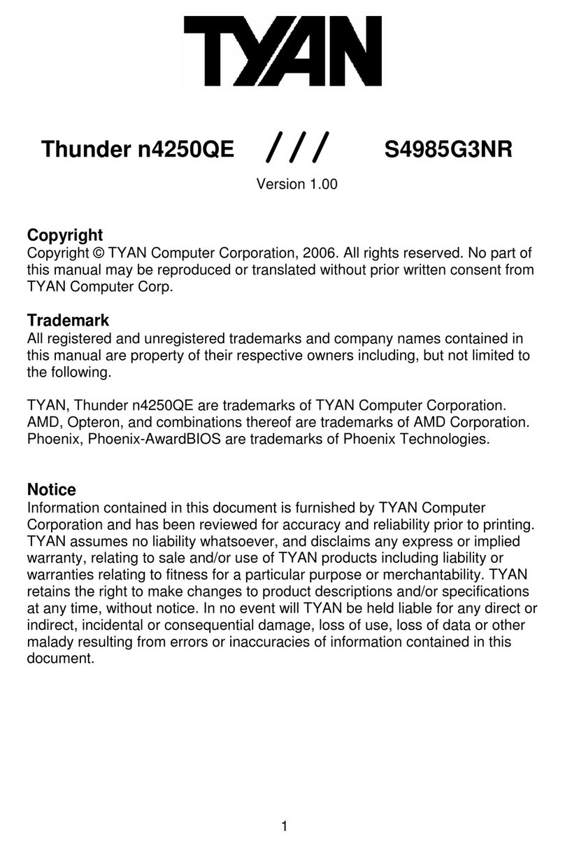 TYAN THUNDER N4250QE manual
