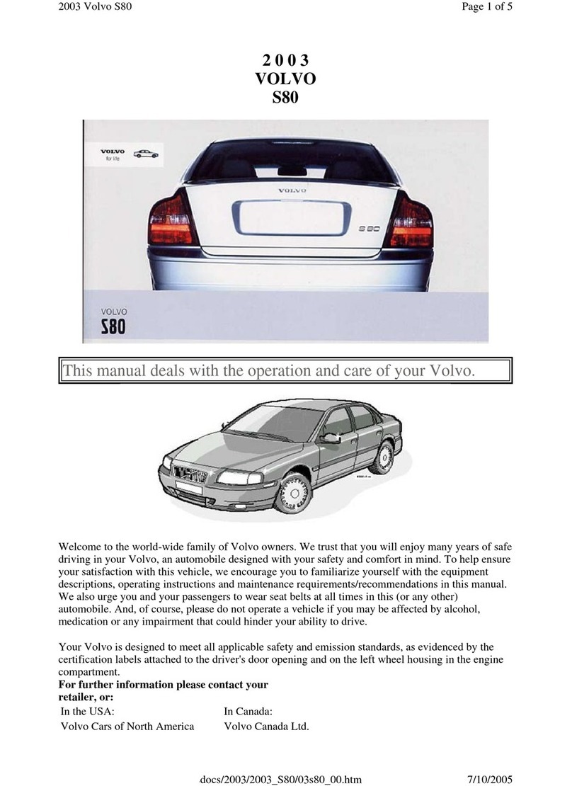 Volvo 2003 S80 manual