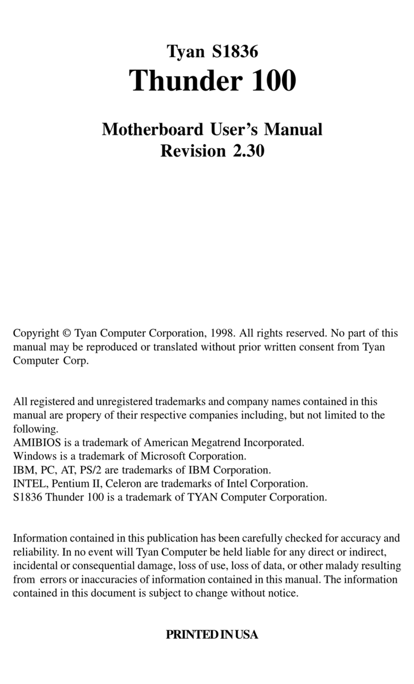 TYAN 1.00 User manual