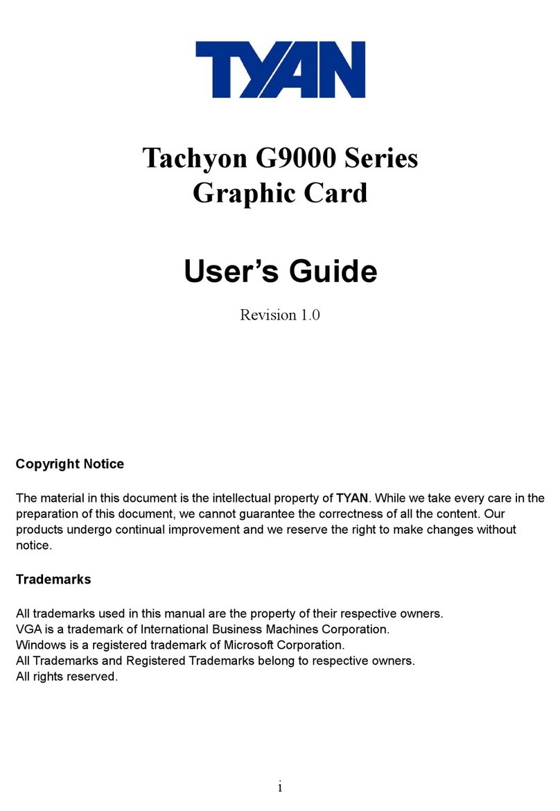 TYAN TACHYON G9000 User manual